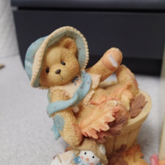 Cherished Teddies Pat Falling For You Girl in Barrel with Pinwheel - Picture 6 of 8